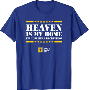 Christian Shirt - Heaven is My Home - Jesus Eternal Life T-Shirt - T-Shirt | Royal