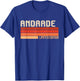 ANDRADE Name Personalized Idea Men Retro Vintage ANDRADE T-Shirt - T-Shirt | Royal