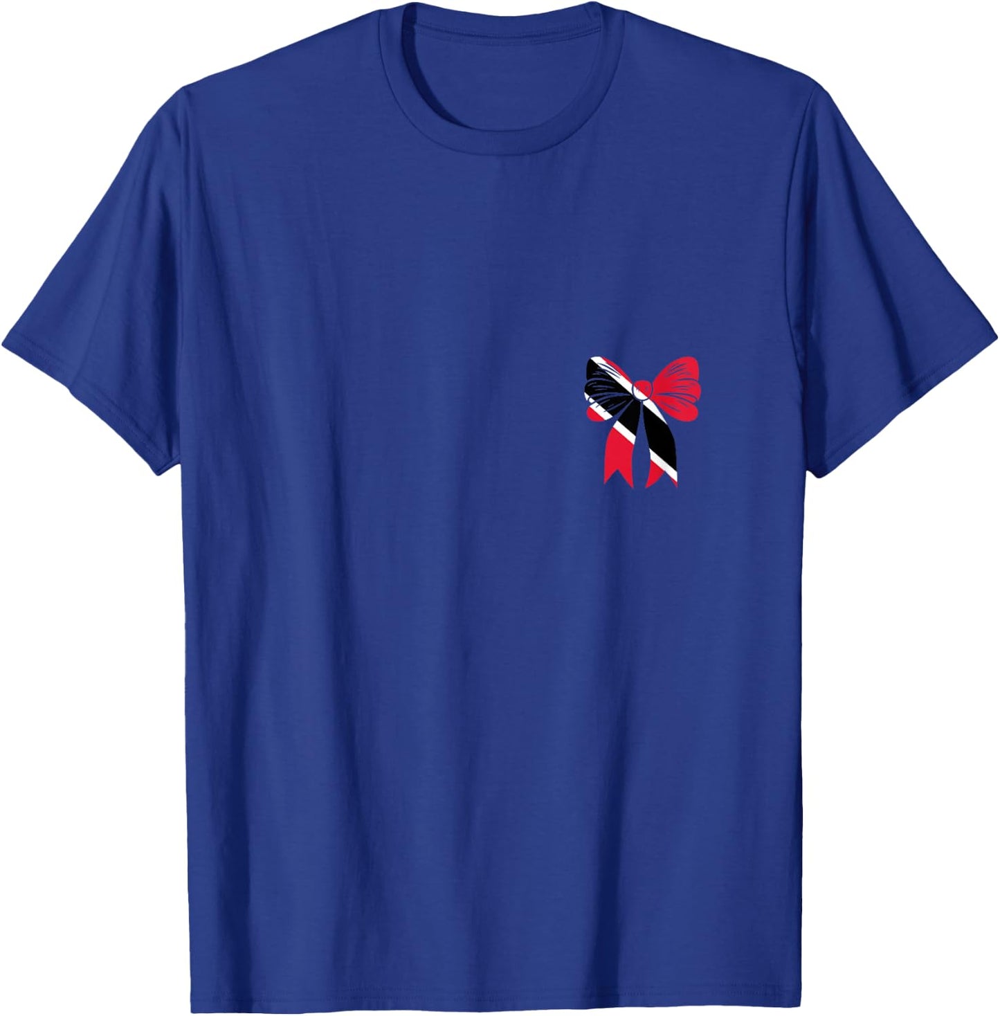 Trinidad & Tobago Coquette Bow Girl Pride Trinidadian Flag T-Shirt - T-Shirt | Royal