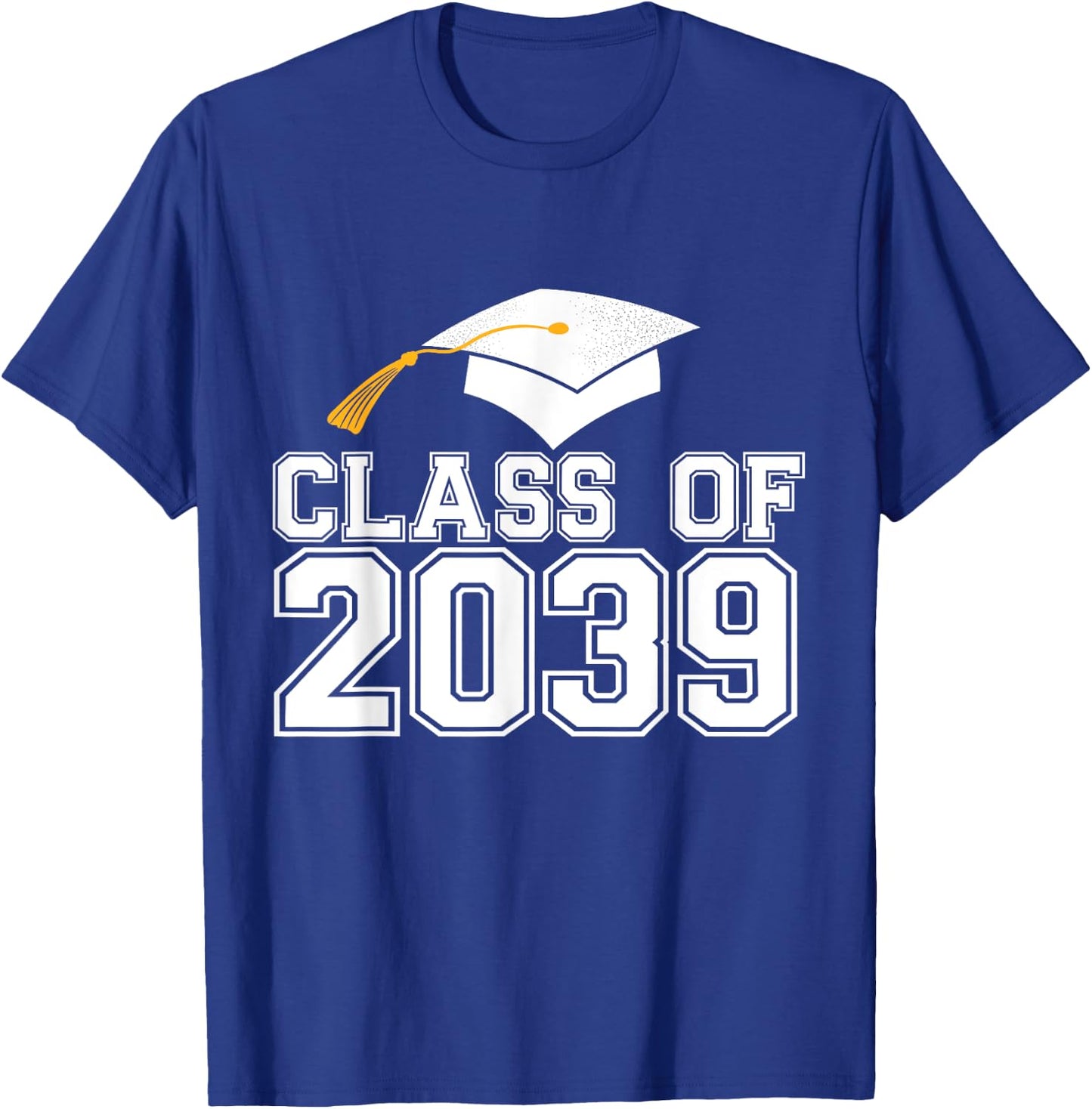 Class of 2039 Grow With Me First Day of School Graduation T-Shirt - T-Shirt | Royal