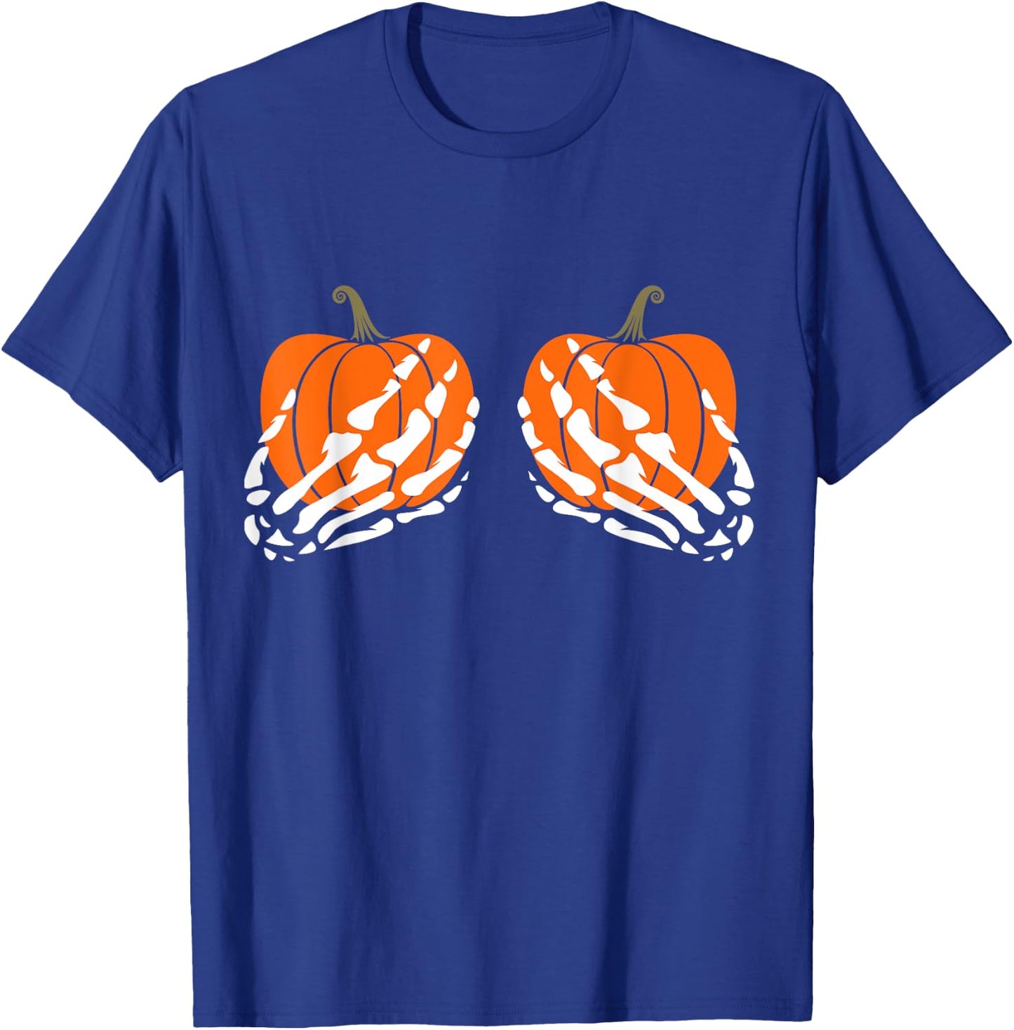 Halloween Funny Inappropriate Adult Humor Pumpkins Men Women T-Shirt - T-Shirt | Royal
