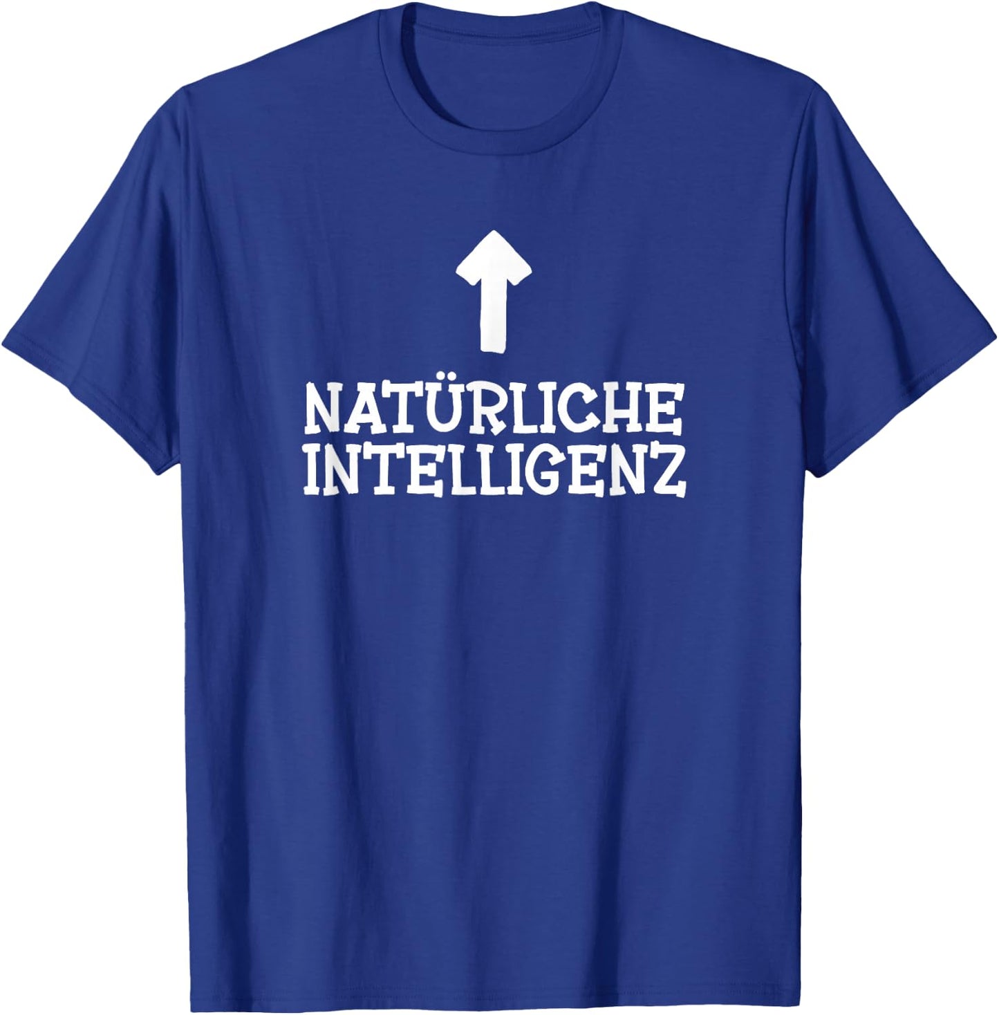 Natural Intelligence - Artificial Intelligence AI Funny , black T-Shirt - T-Shirt | Royal