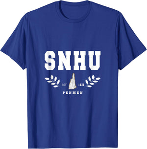 SNHU Arch Retro College University Athletic Sports T-Shirt - T-Shirt | Royal