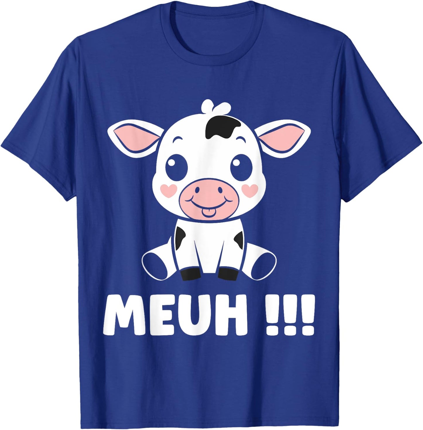 Little Cows Cute Humor Animal Muh Cow , Black, S T-Shirt - T-Shirt | Royal