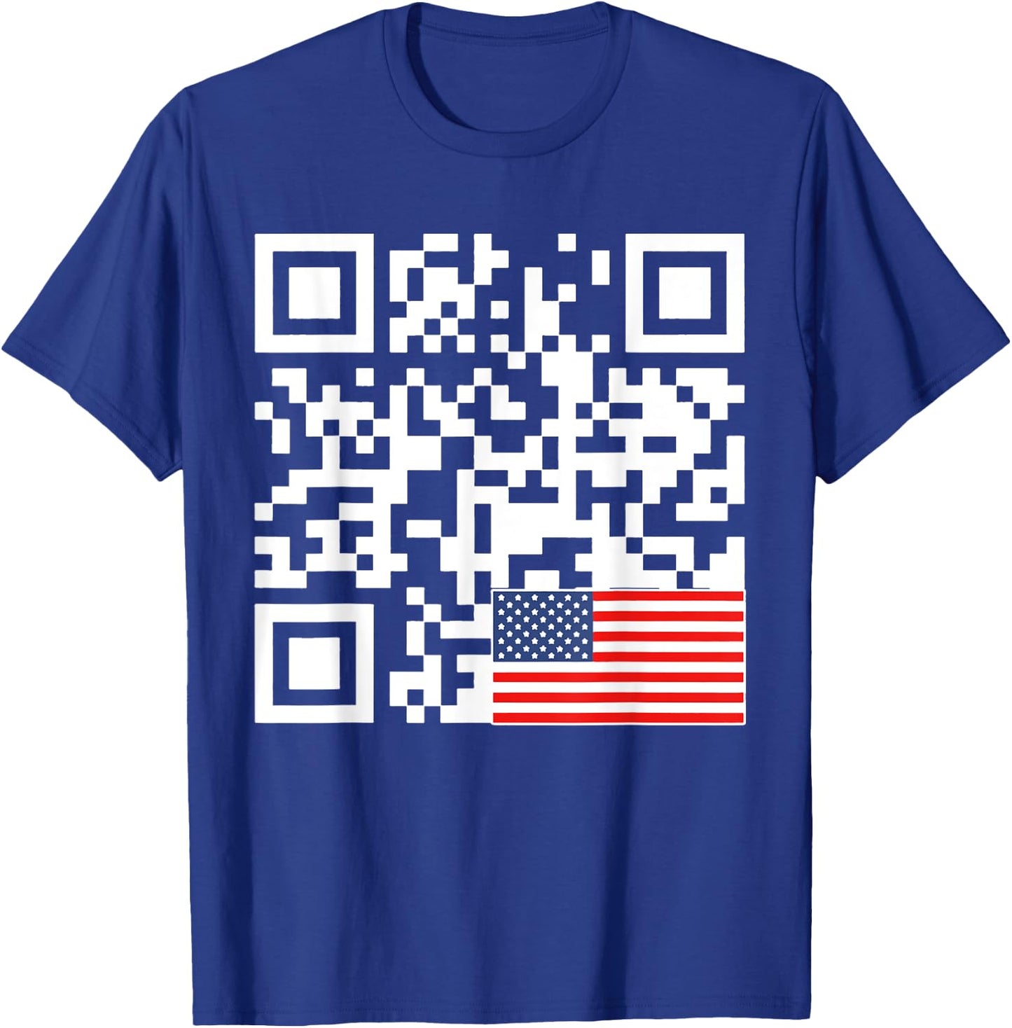 Trump Dance Troll QR Funny President Trump Dance Code Back T-Shirt - T-Shirt | Royal
