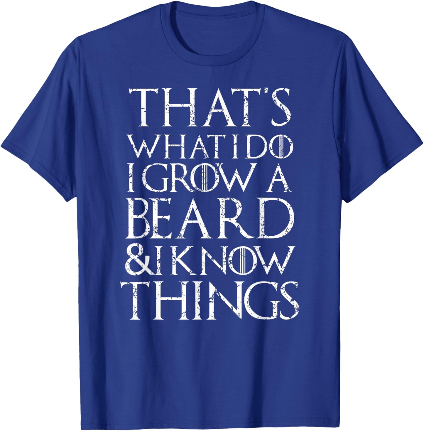 Funny beard T Shirt Cool I grow facial hair man men gift T-Shirt - T-Shirt | Royal