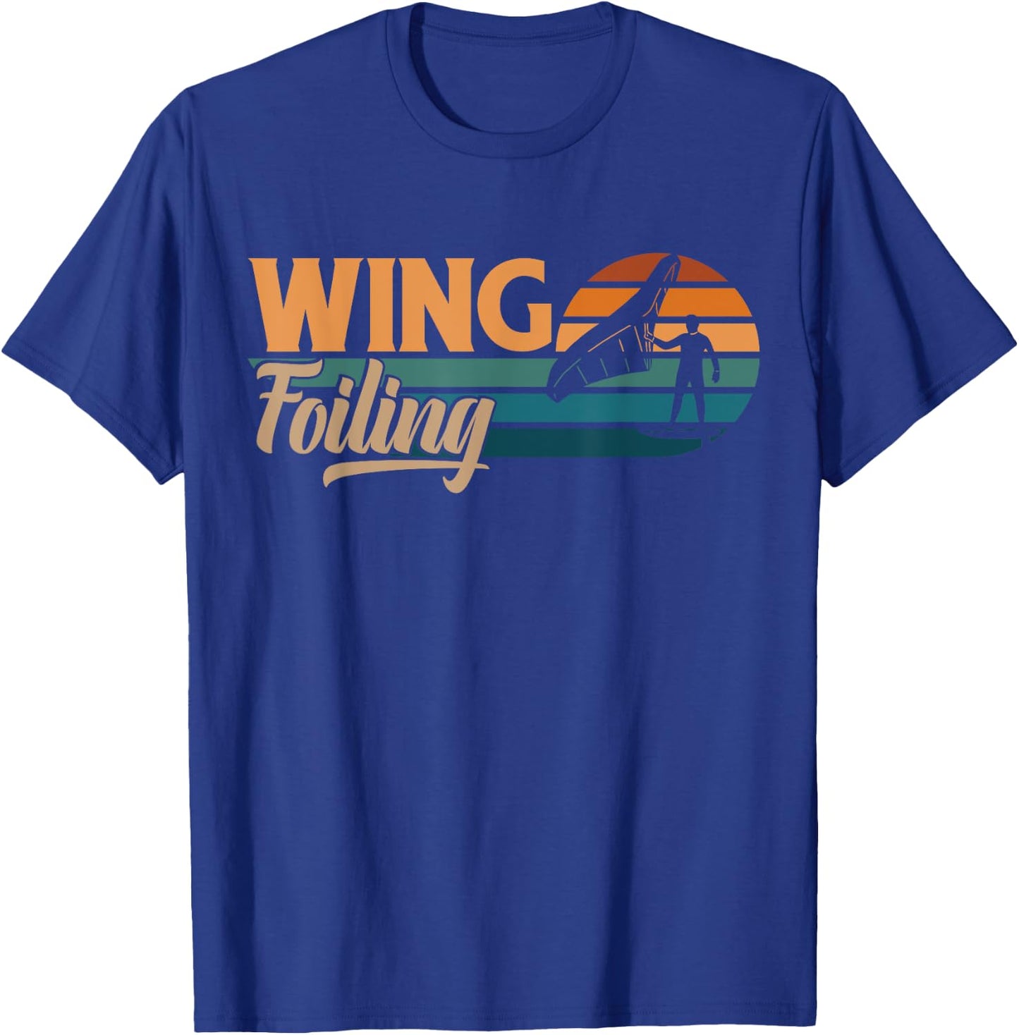 Wing Foil Wingboard , Black, S T-Shirt - T-Shirt | Royal