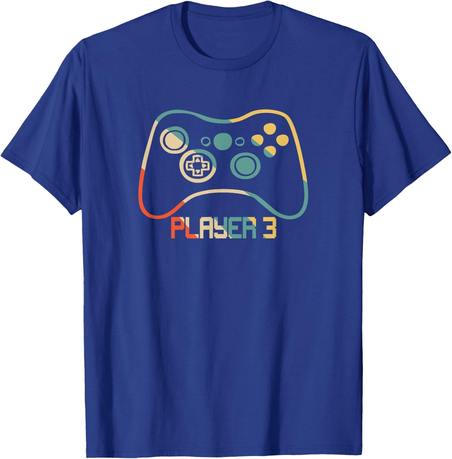 Matching Gamer for Dad, Mom & kids Player 1,2,3 T-Shirt - T-Shirt | Royal