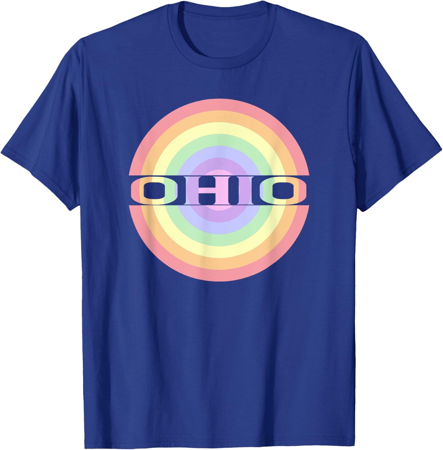 Ohio OH Souvenir Keepsake Pastel for Adults Children Kids T-Shirt - T-Shirt | Royal