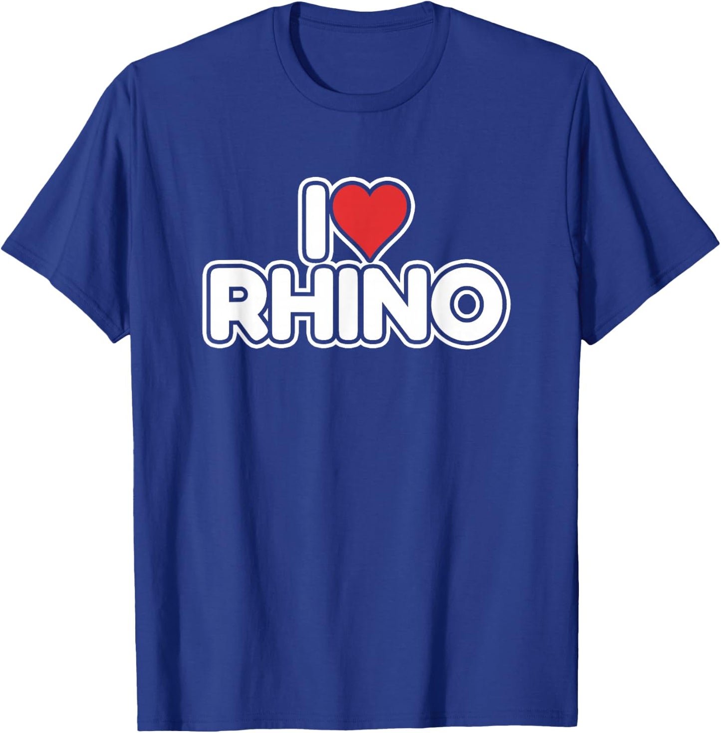 I Love Rhino T-Shirt - T-Shirt | Royal