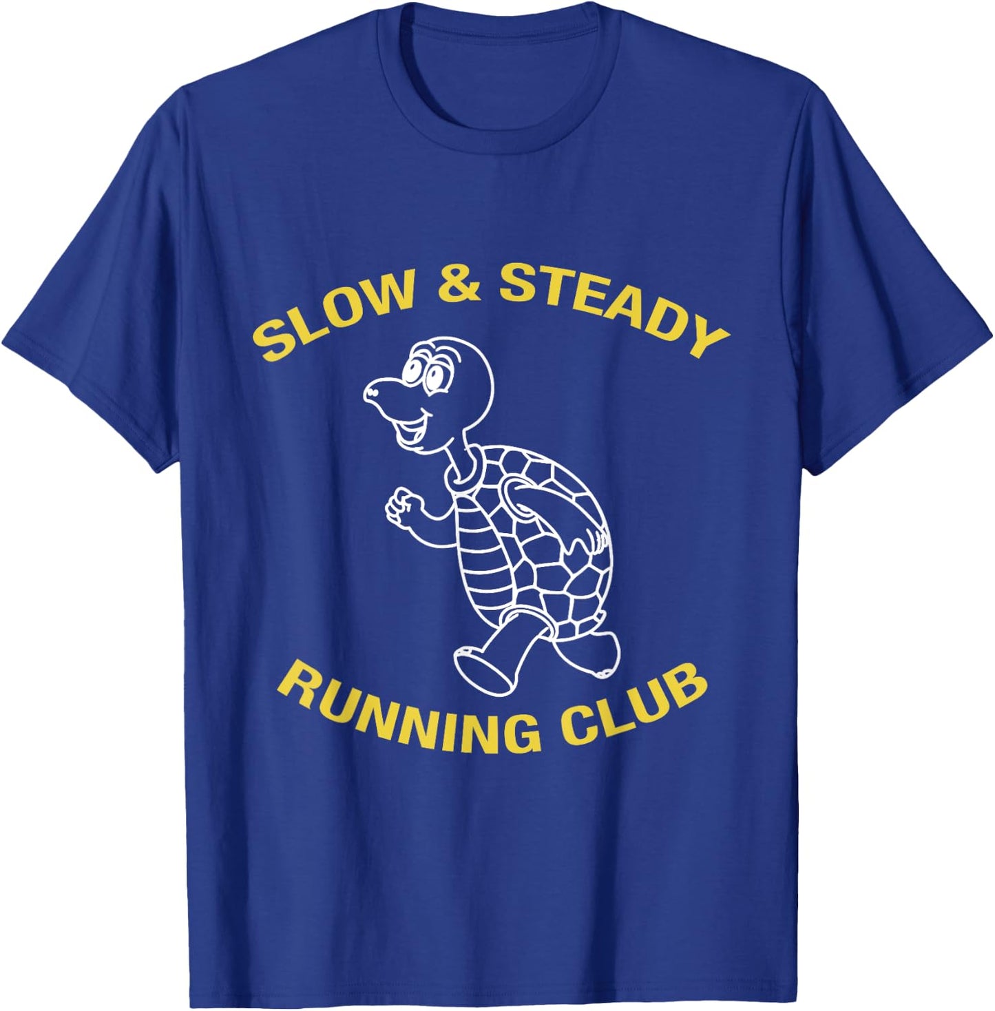 Slow & Steady Wins The Race Turtle Running Club T Shirt T-Shirt - T-Shirt | Royal