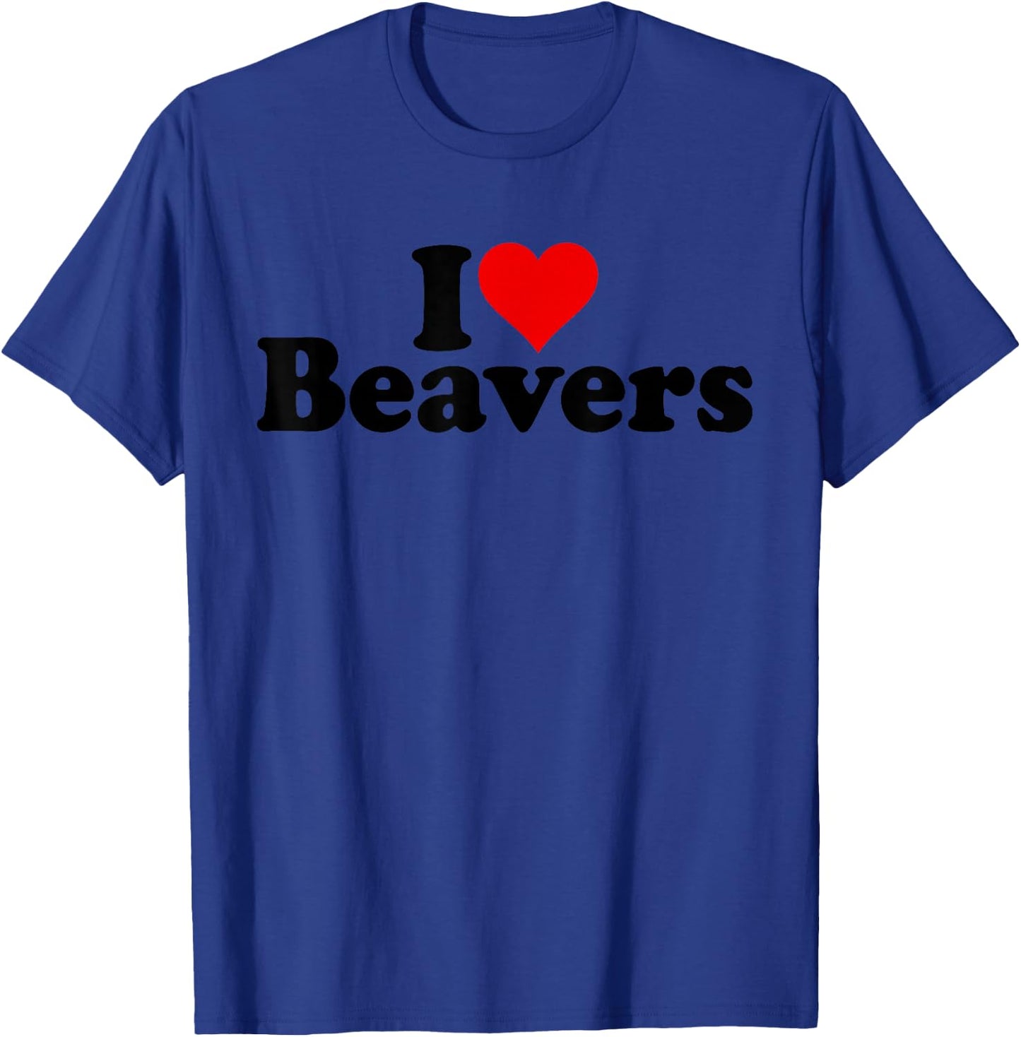I Love Heart Flannelette T-Shirt - T-Shirt | Royal