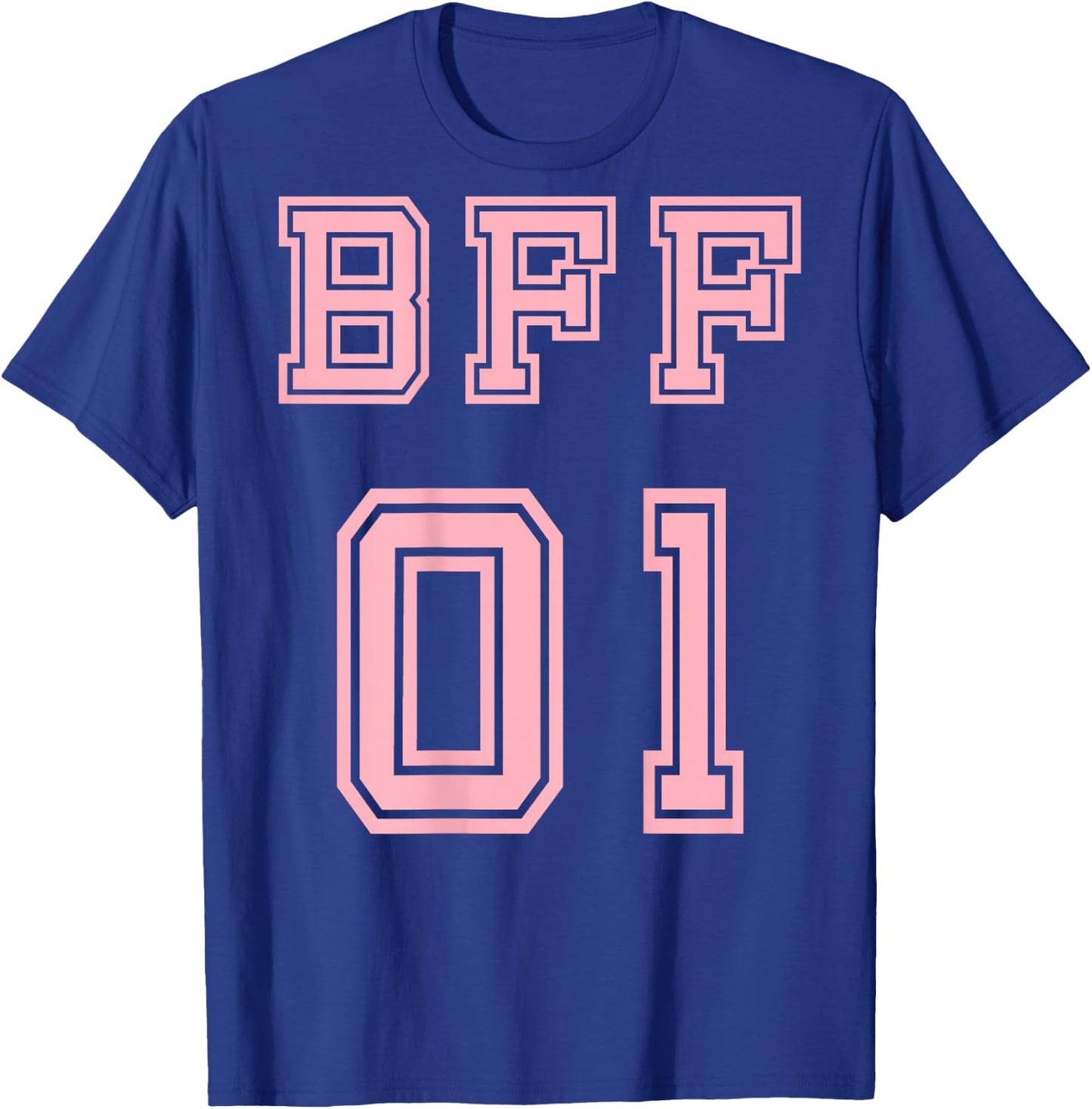 BFF 01 BFF For 2 Best Friends Matching Best Friends , Black, S T-Shirt - T-Shirt | Royal