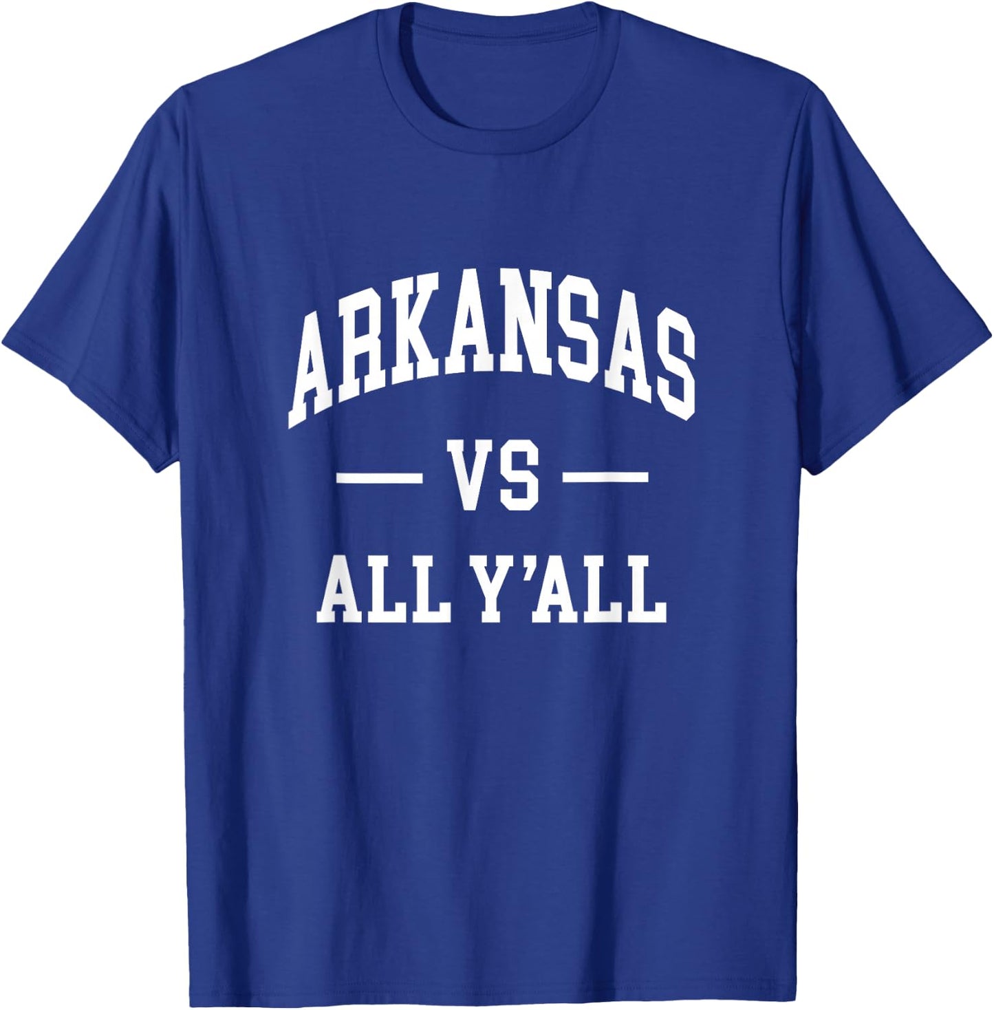 Graphic Apparel Co. - ARKANSAS - Classic - -Adults, -Kids - Red - Small - Short Sleeve - - Modern - Classic Solid Design T-Shirt - T-Shirt | Royal