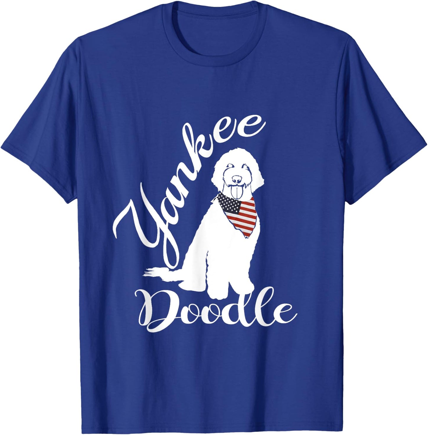 Golden Doodle Shirt- Yankee Doodle- Patriotic USA Kids Men T-Shirt - T-Shirt | Royal