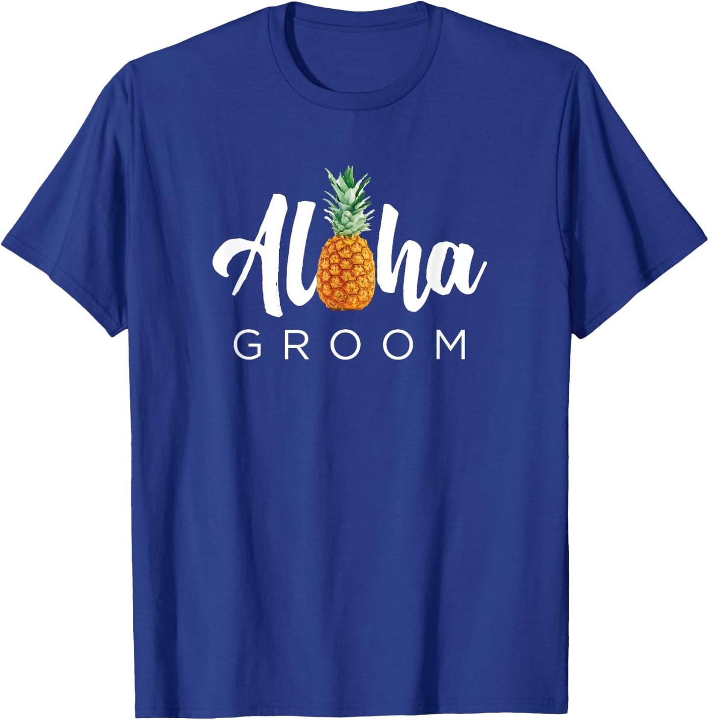 MATCHING SET Aloha Groom Wedding Shirt for Hawaiian Weddings T-Shirt - T-Shirt | Royal
