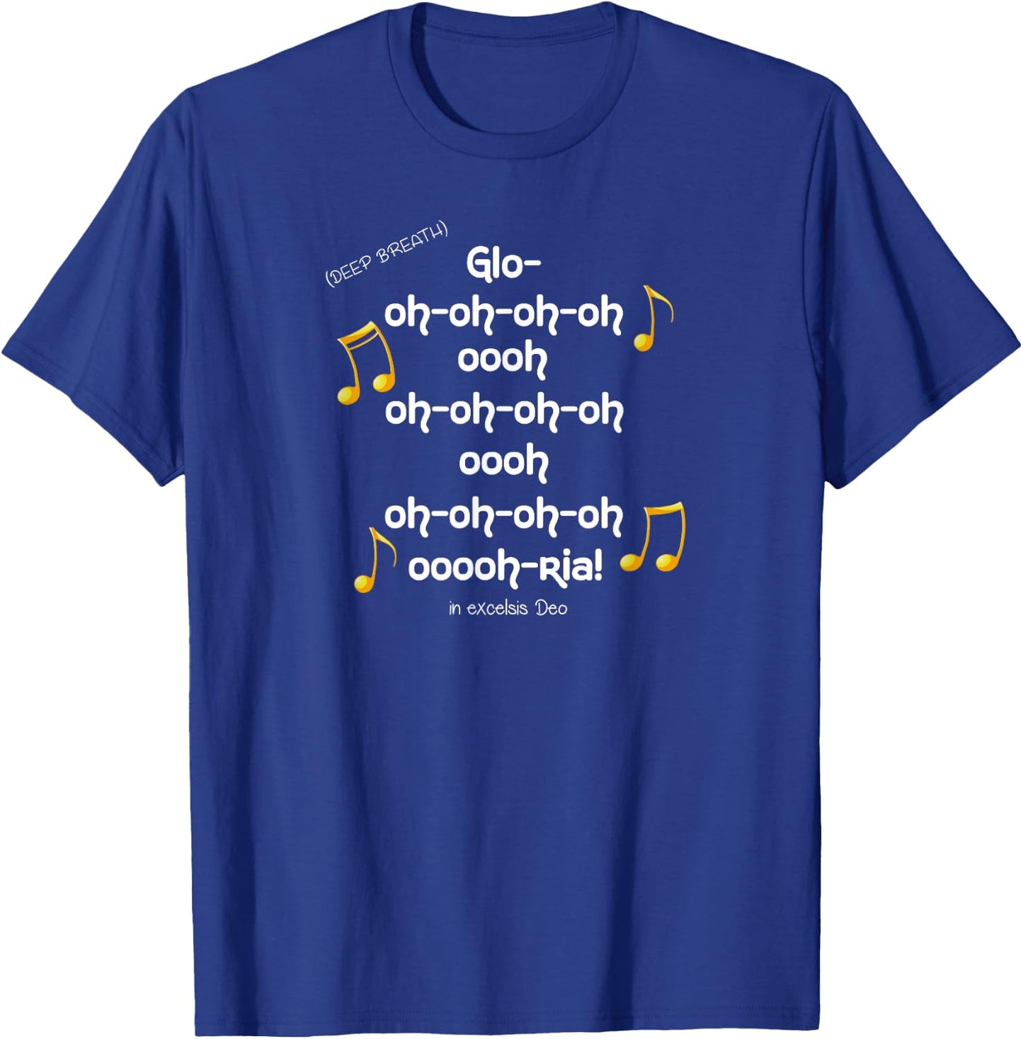 Gloria Angels We Have Heard on High Xmas Song T Shirt T-Shirt - T-Shirt | Royal