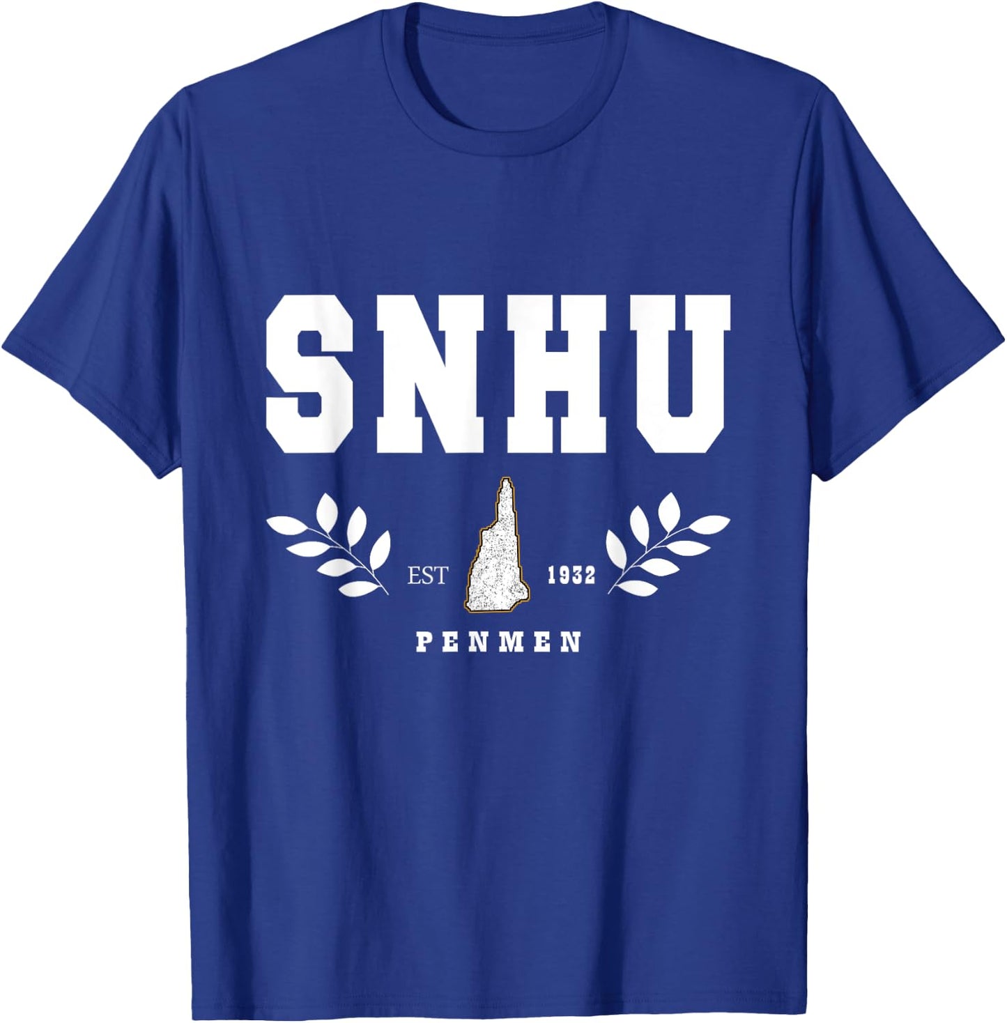SNHU Arch Retro College University Athletic Sports T-Shirt - T-Shirt | Royal