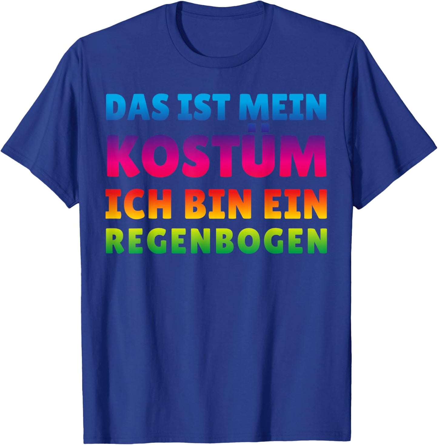Funny Rainbow Costume for Carnival Halloween , black T-Shirt - T-Shirt | Royal