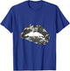 Camo Lips Mouth Camouflage Military Soldier Kissing T-Shirt - T-Shirt | Royal