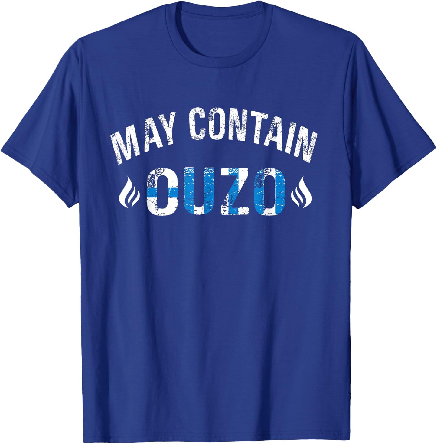 May Contain Ouzo Funny Greek Liquor Lover T-Shirt - T-Shirt | Royal