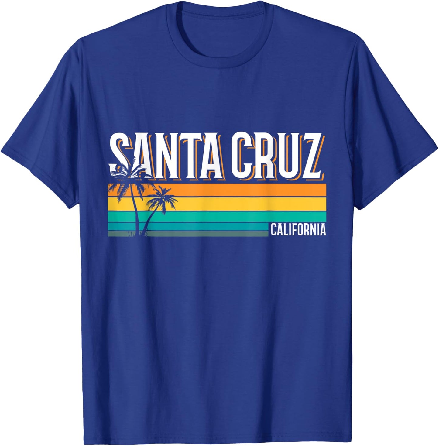 Santa Cruz, Kalifornien, Sommersonne, Palmen, Strand T-Shirt - T-Shirt | Royal