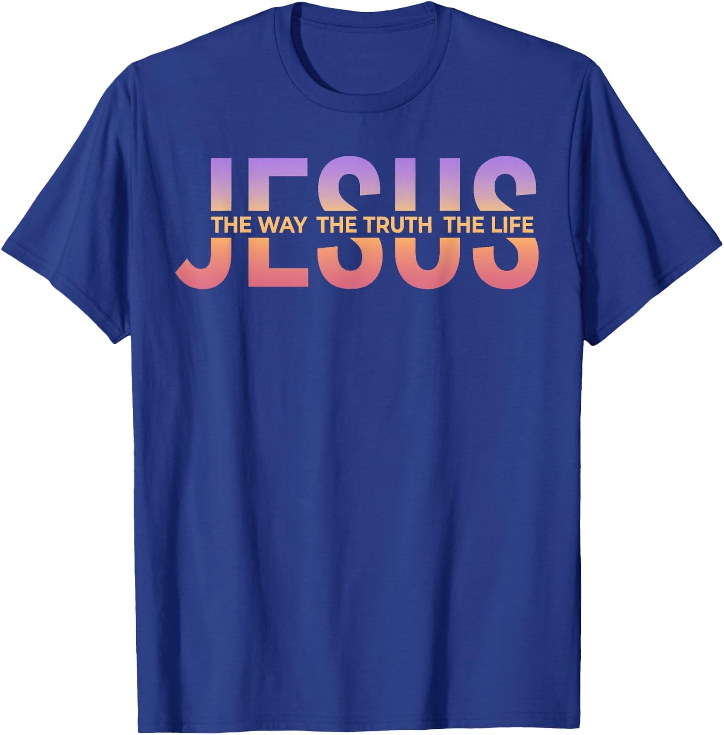 Jésus Chrétien Croyant Religieux Foi Bible Verse Église T-Shirt - T-Shirt | Royal