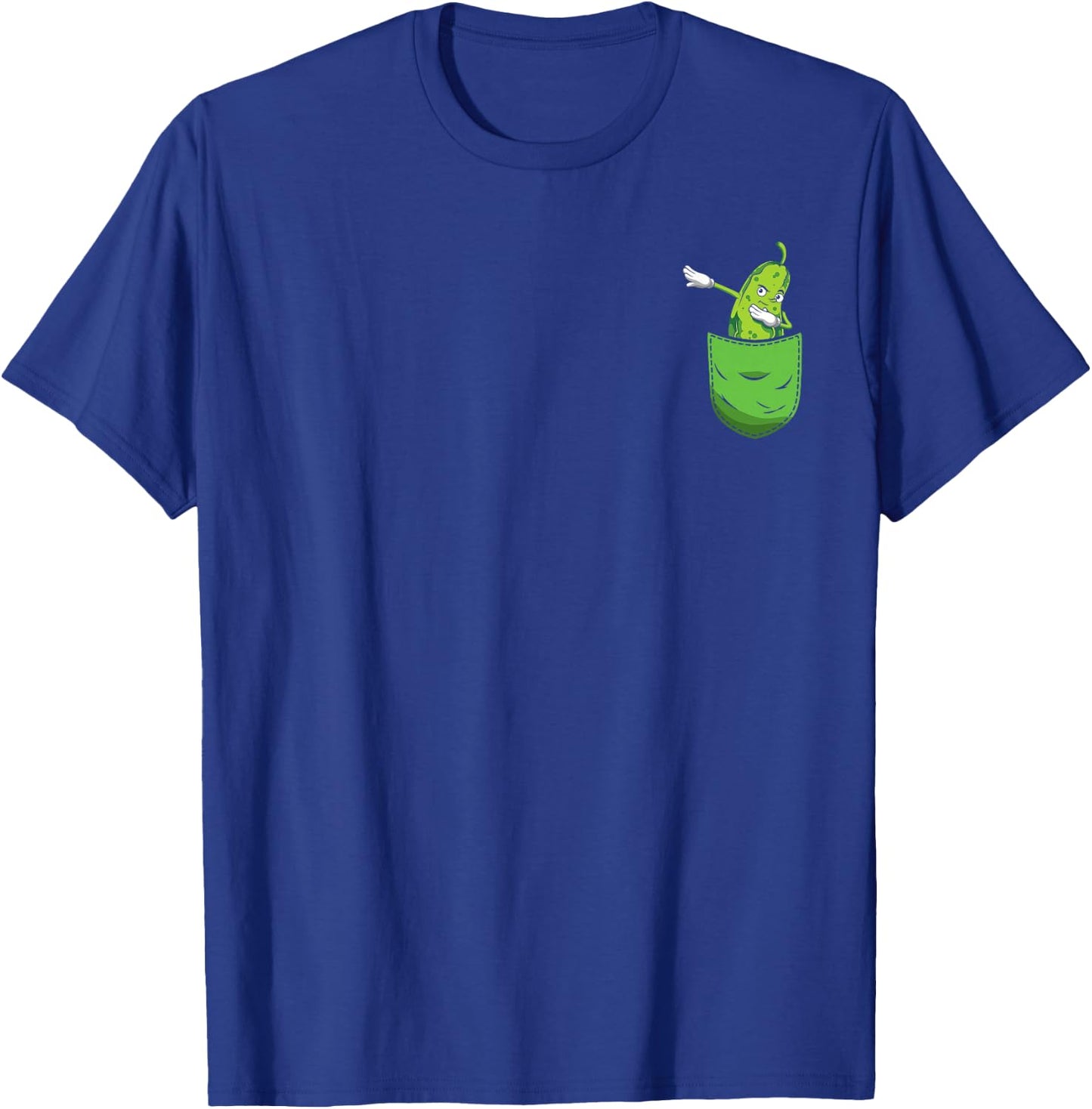 Gürkchen Essiggurke Gemüse Süße Brusttasche Dabbing Gurke T-Shirt - T-Shirt | Royal