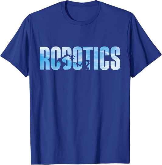 Robot Robotics Engineer Robotics T-Shirt - T-Shirt | Royal