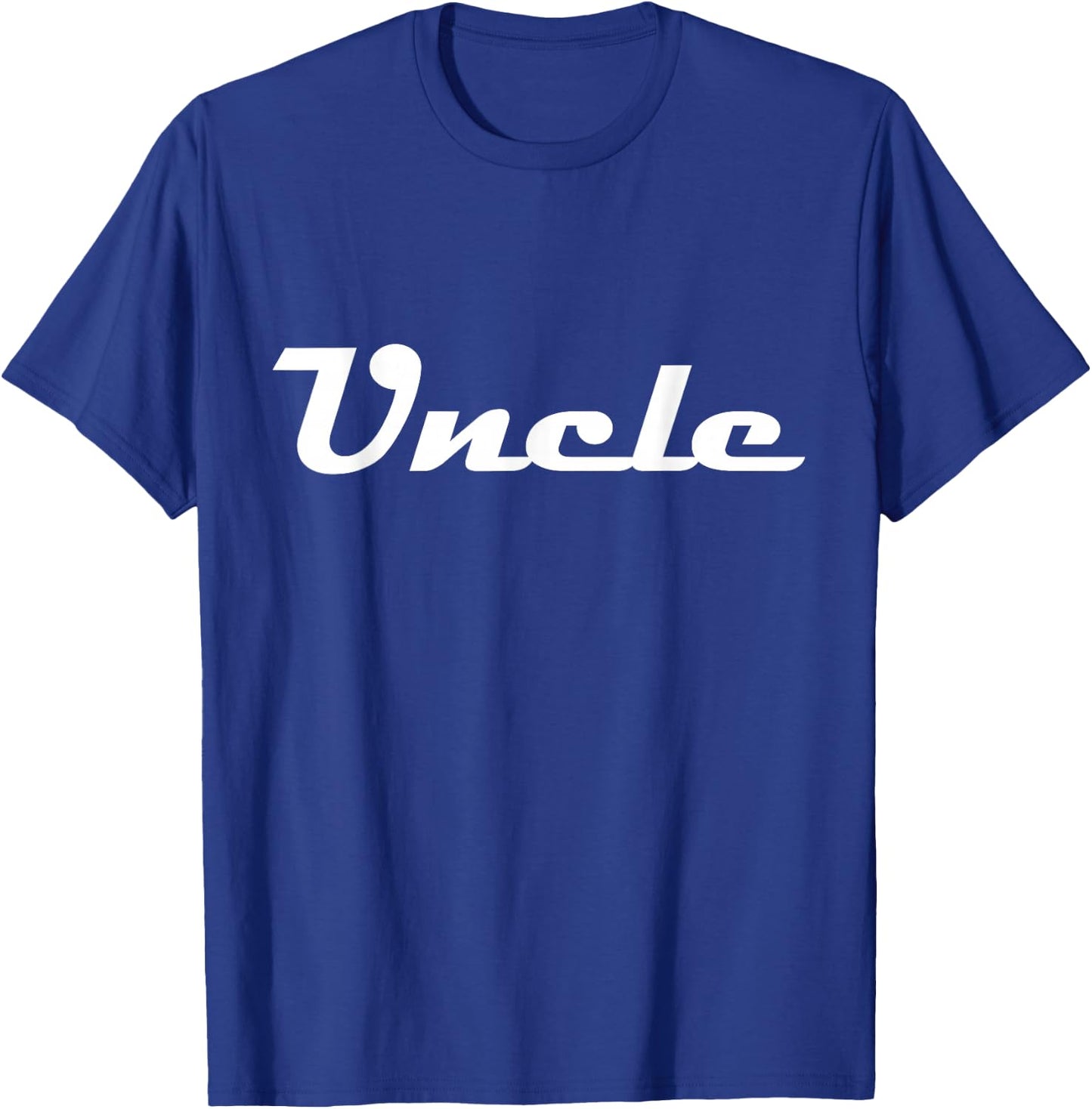 Uncle Classic Retro Lettering Father's Day Brother T-Shirt - T-Shirt | Royal