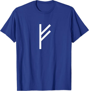 Fehu Rune Wealth Health T shirt Women Youth T-Shirt - T-Shirt | Royal