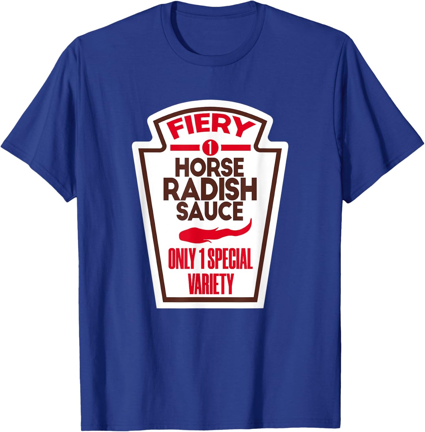 Funny Horseradish Sauce Halloween Costume Man Woman T-Shirt - T-Shirt | Royal