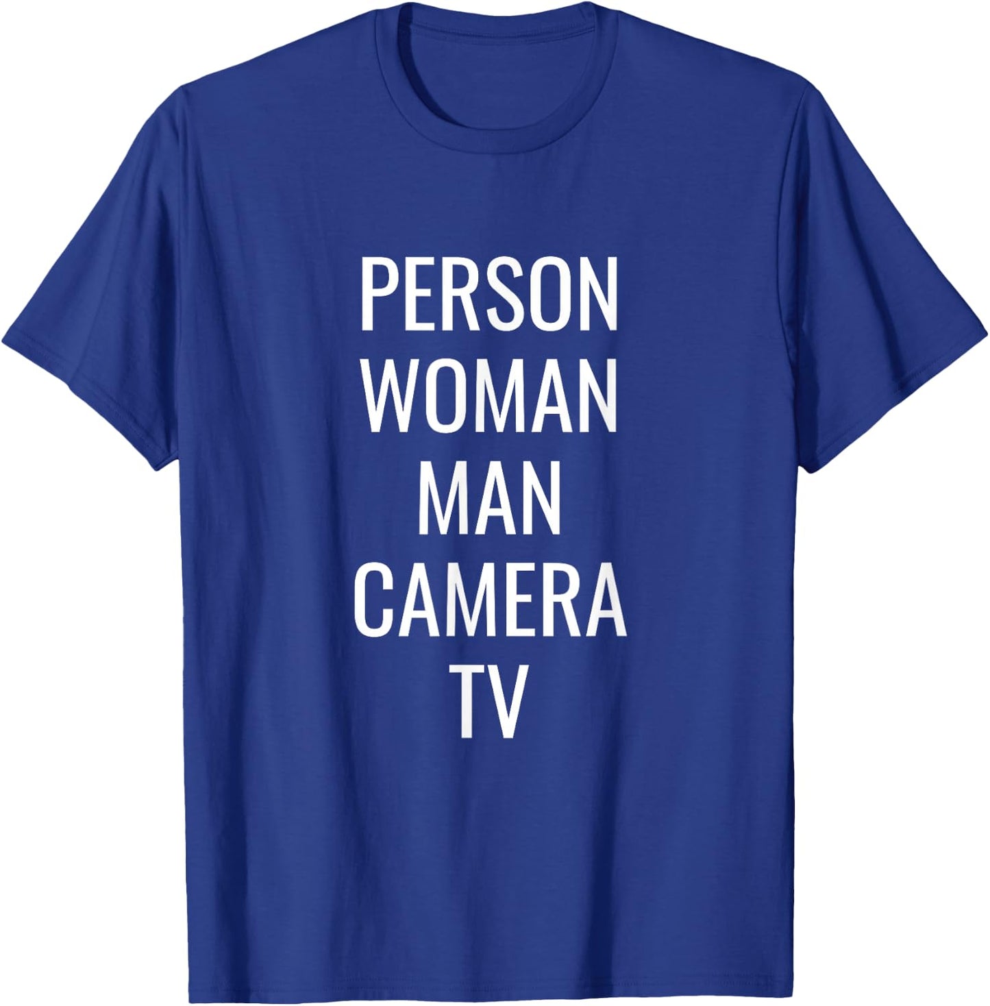 Person Woman Man Camera TV T-Shirt - T-Shirt | Royal