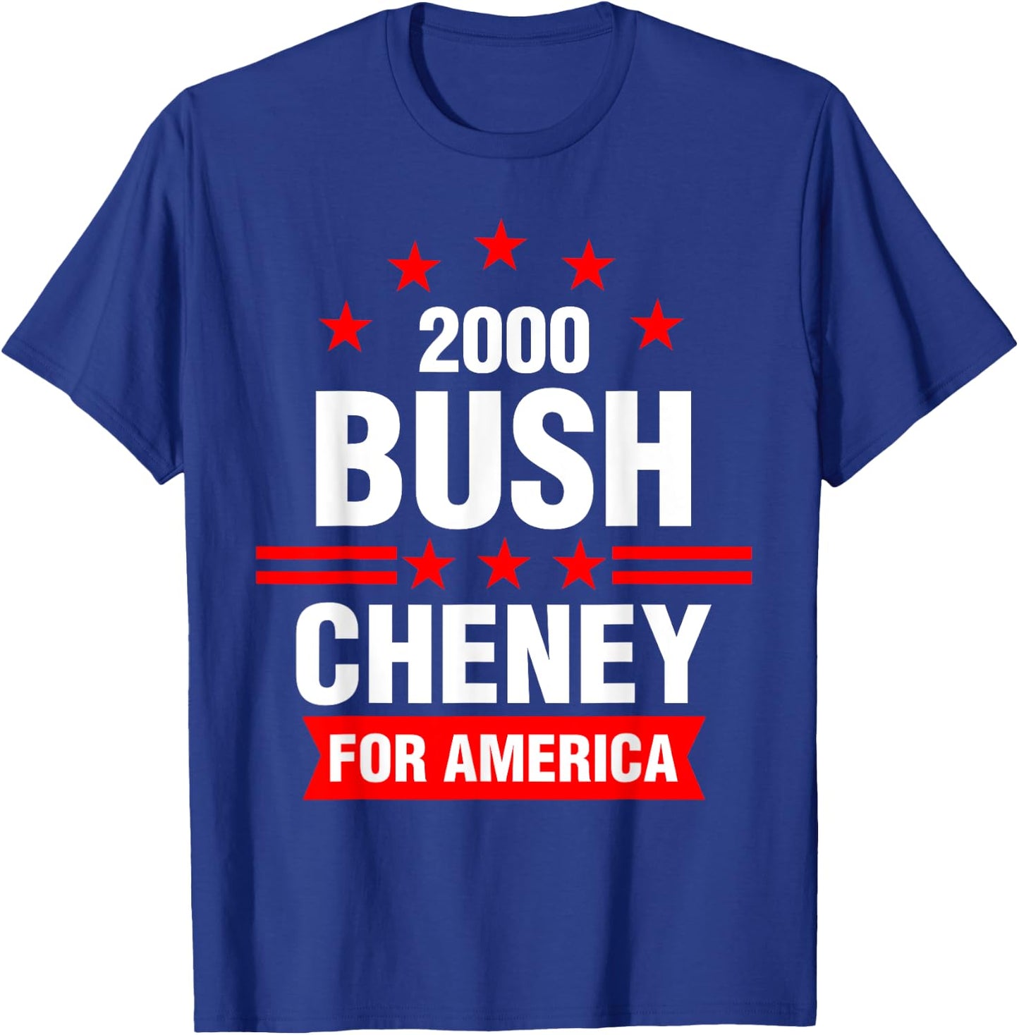 Bush Cheney 2000 America Election Campaign T-Shirt - T-Shirt | Royal