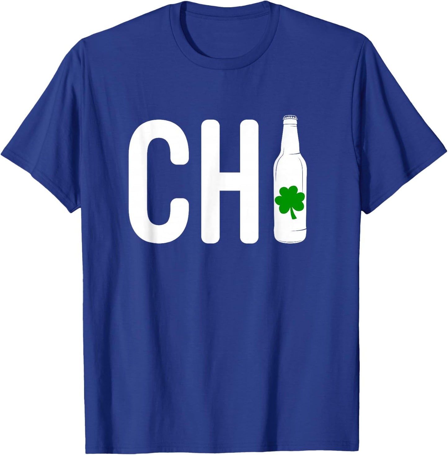 CHI Irish Beer Drinker Chicago St Patrick's Day T Shirt T-Shirt - T-Shirt | Royal