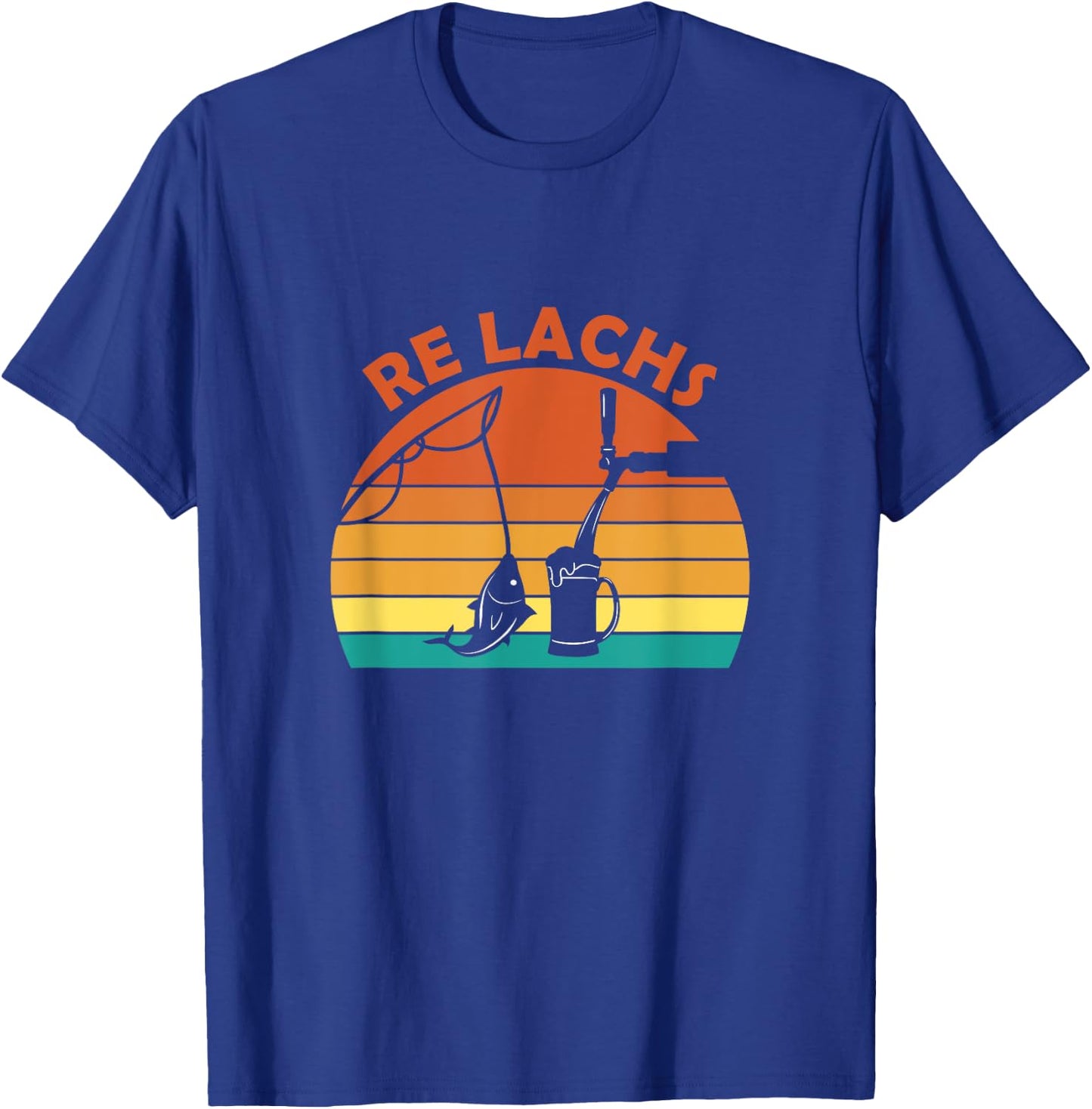 Re Salmon Funny Fisherman Saying for Hobby Fishermen and Angler , black T-Shirt - T-Shirt | Royal