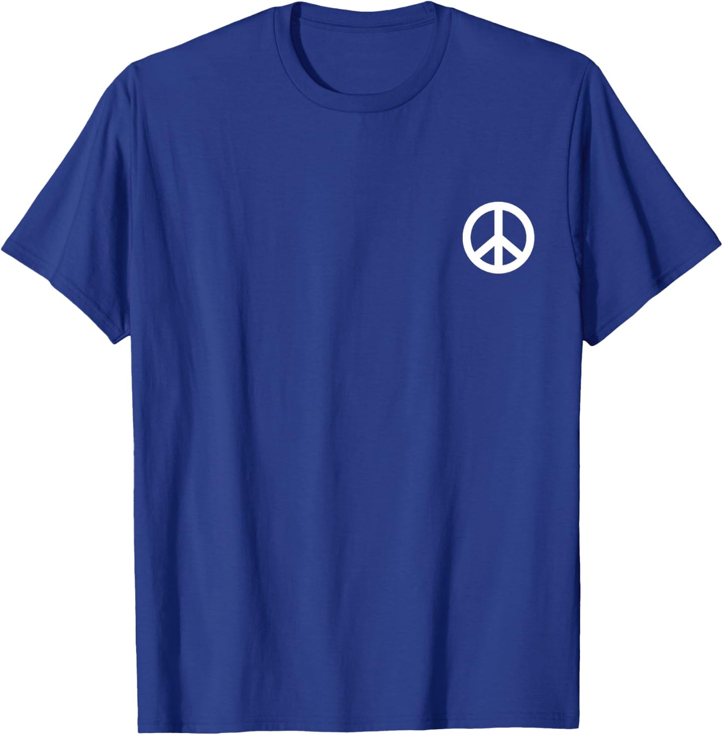 Hippie Peace Sign Costume Cool Men Women Symbol Hippy T-Shirt - T-Shirt | Royal