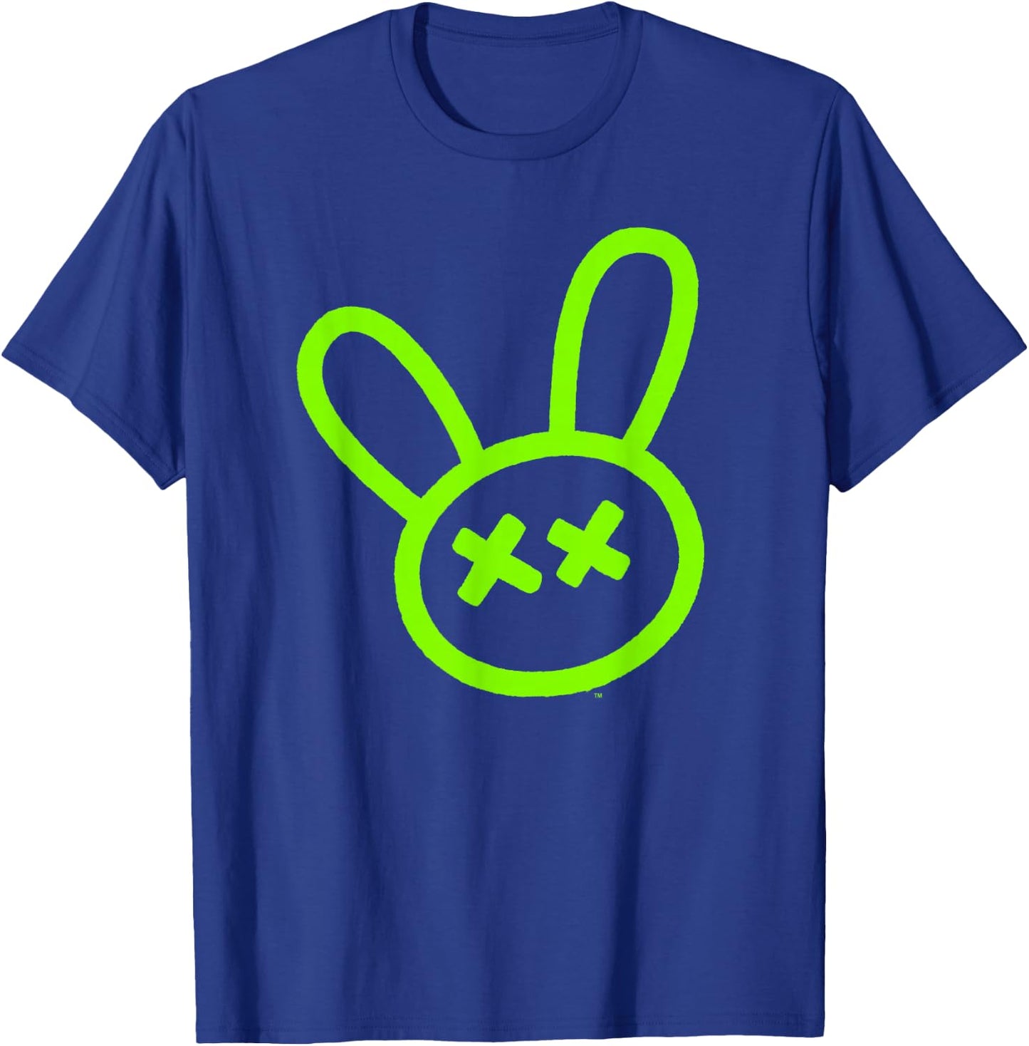 My Pet Hooligan Green Neon Outline Bunny Icon T-Shirt - T-Shirt | Royal