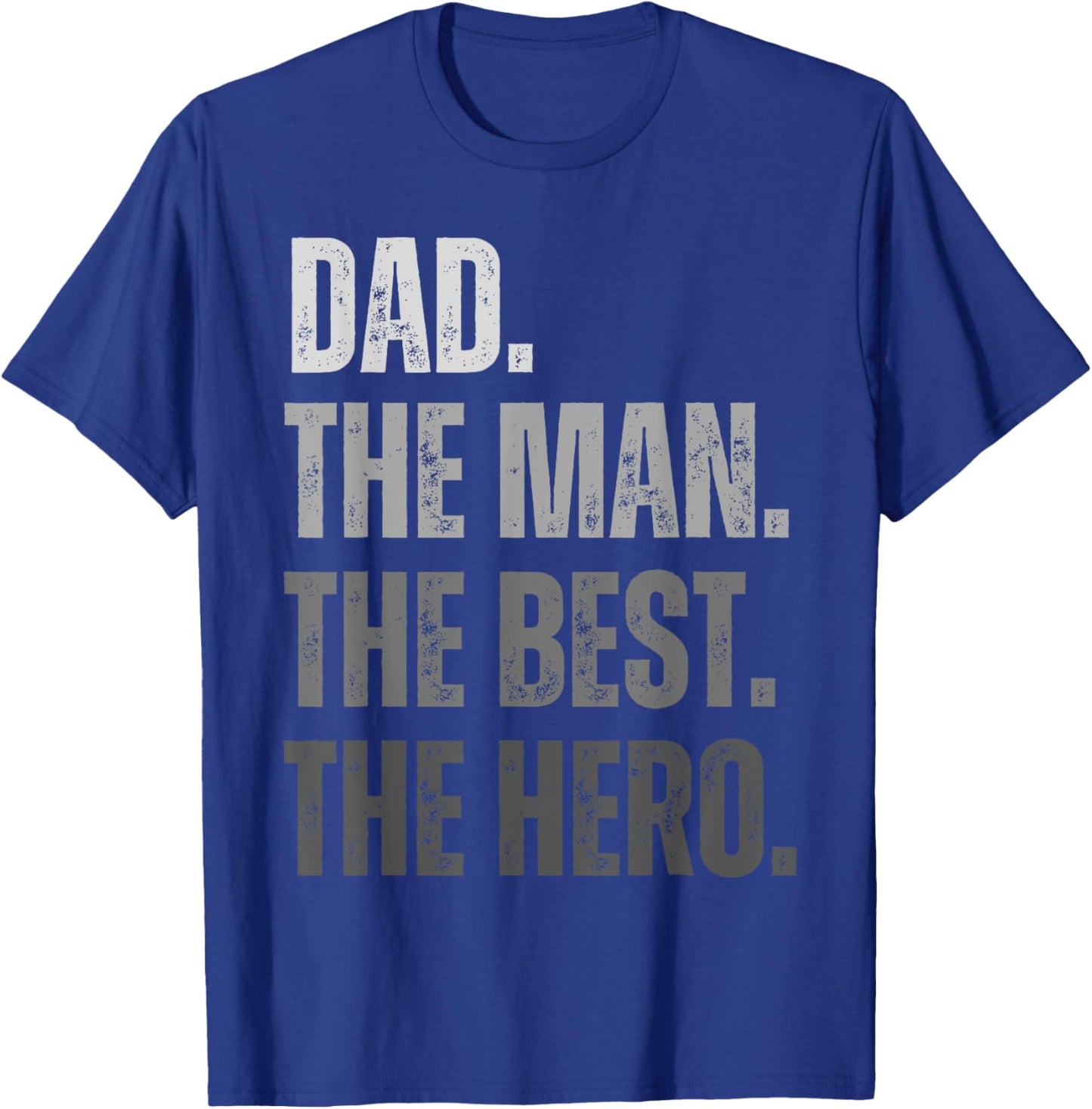 Vintage Dad The Man The Best The Hero Father's Day T-Shirt - T-Shirt | Royal