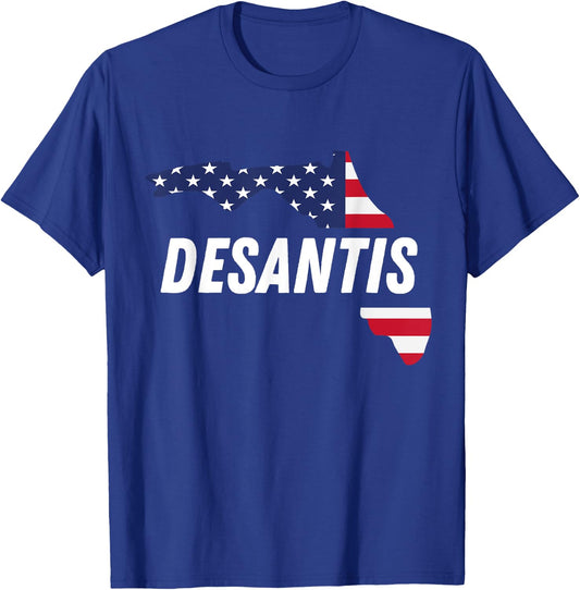 Ron DeSantis Make America Florida 2024. Florida Governor T-Shirt - T-Shirt | Royal