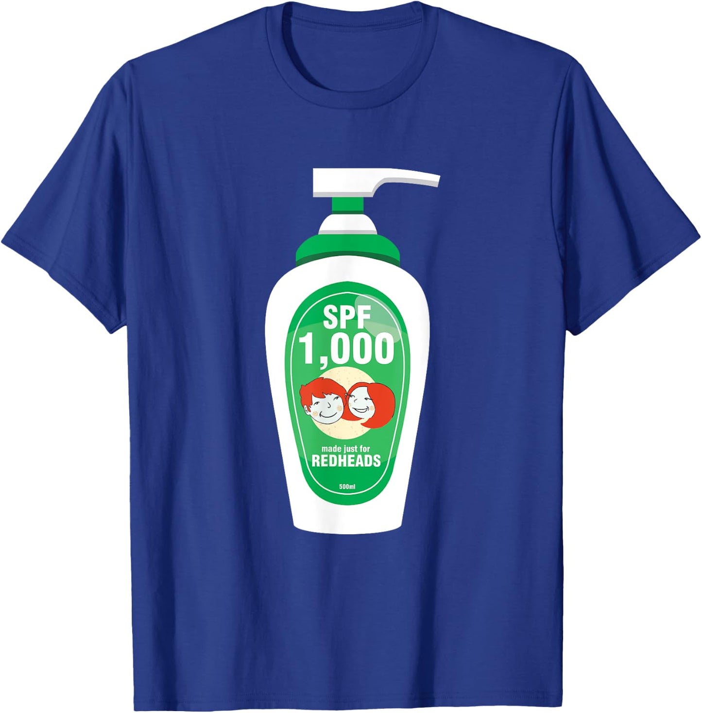 Funny Sarcastic Irish Ginger Redhead SPF 1000 Sunscreen T-Shirt - T-Shirt | Royal