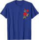 Single Red Rose Pocket Flower Romantic Love Pocket T-Shirt - T-Shirt | Royal