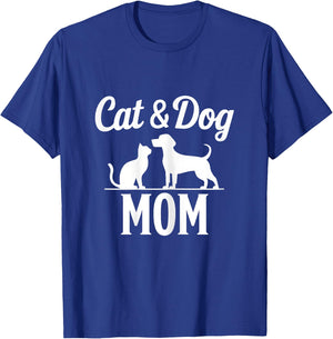 Maman chat et chien T-Shirt - T-Shirt | Royal