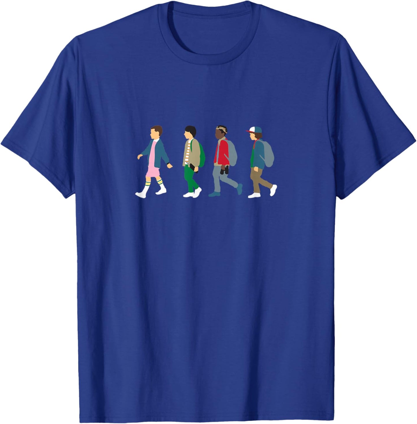 Stranger Things Eleven, Lucas, Mike & Dustin , black T-Shirt - T-Shirt | Royal