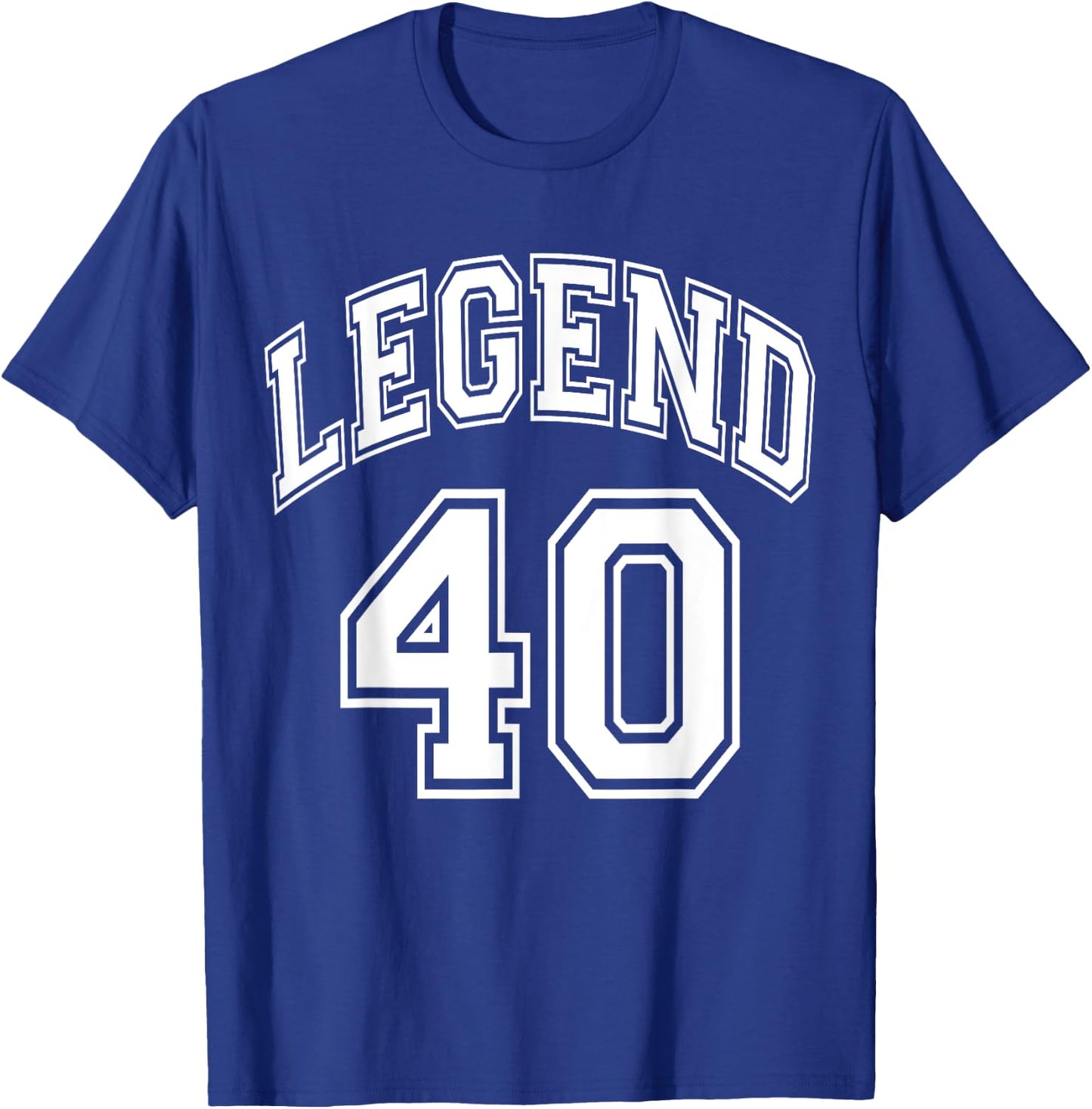 Legend 40 Number Varsity Team - 40th Birthday & 40 Years Old T-Shirt - T-Shirt | Royal