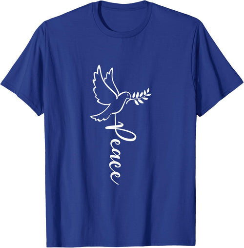 Dove of Peace for Freedom and Happiness with Peace , black