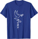 Dove of Peace for Freedom and Happiness with Peace , black T-Shirt - T-Shirt | Royal