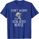 Nurse Koala Koalafied Nursing Qualified T-Shirt - T-Shirt | Royal