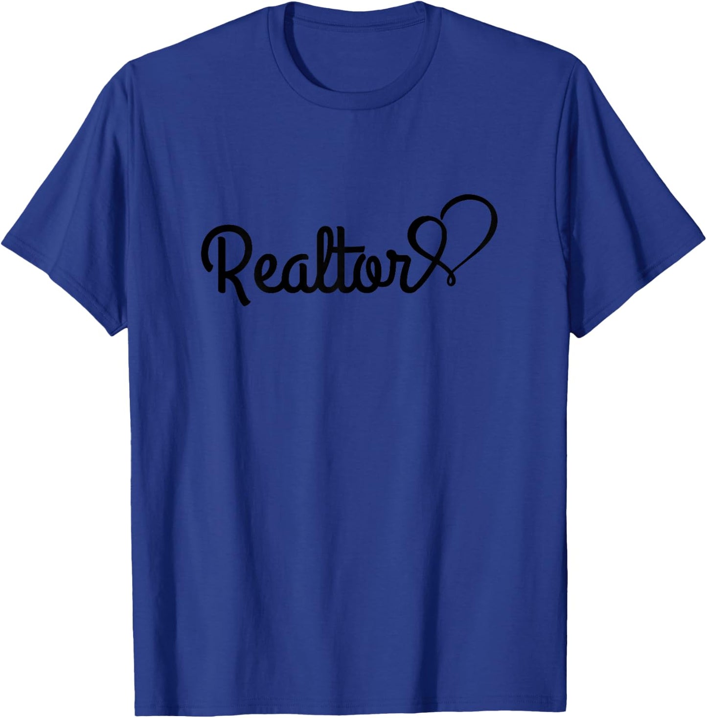 Realtor Real Estate Agent Heart House Rent Broker Gift T-Shirt - T-Shirt | Royal