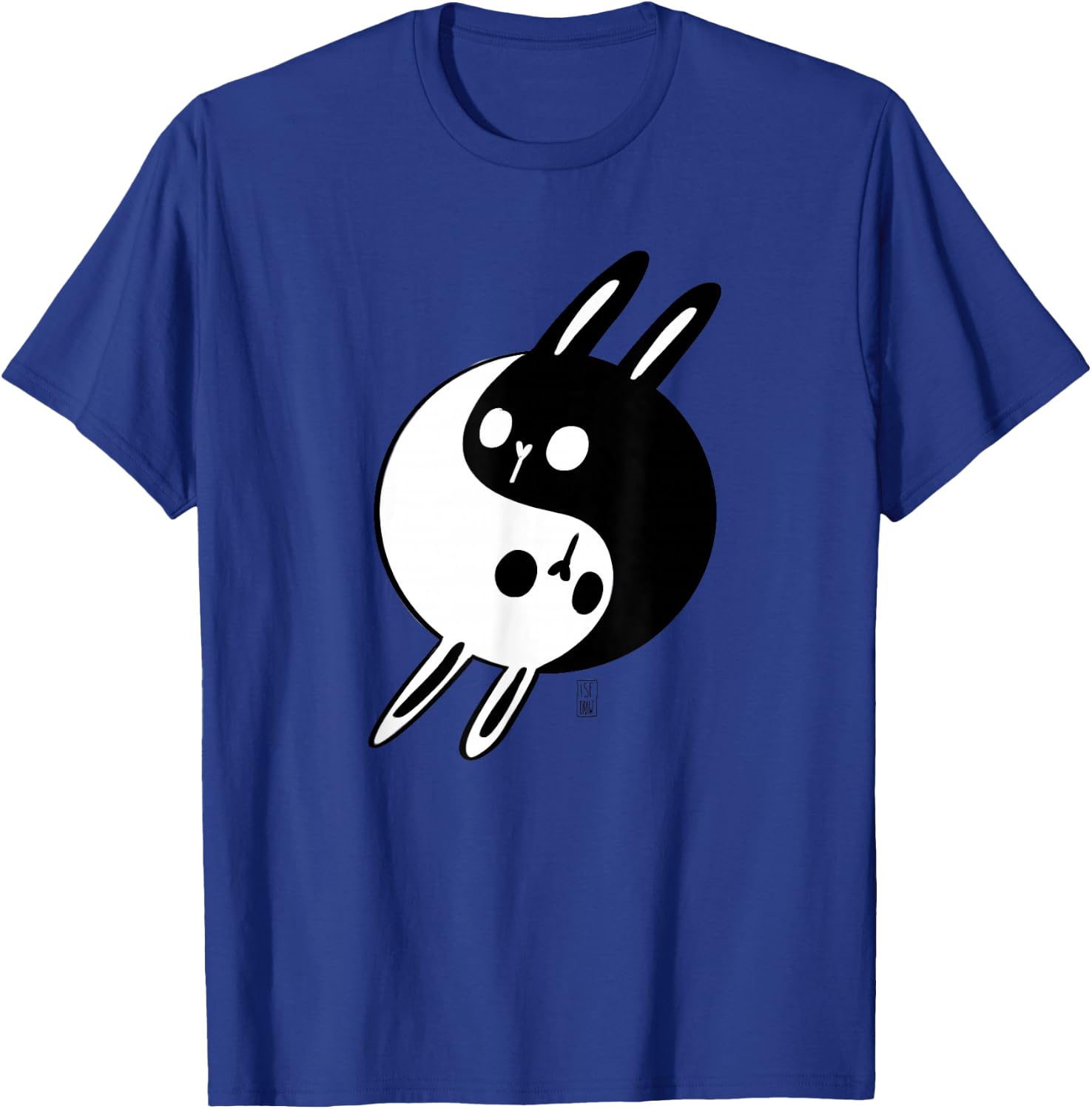 Yin Yang Bunnie Lover Gift Cute Rabbits T-Shirt - T-Shirt | Royal